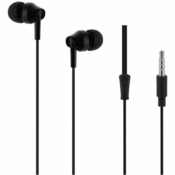 Pro Bass Genesis Series 3.5mm Wired Earphones (No Mic) – Black — Pro Bass Genesis Series 3.5mm Wired Earphones (No Mic) – Black