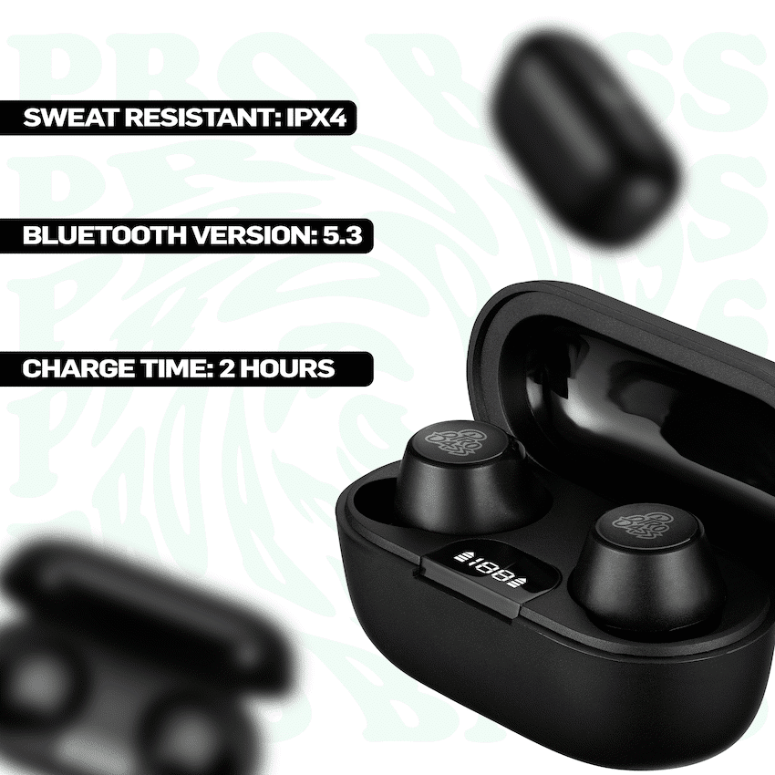 Pro Bass Nova Series TWS Earphone - Black - Image 5