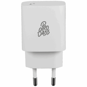 Alternative view of Pro Bass RapidCharge Series 20w Single Type-C Wall Charger - White