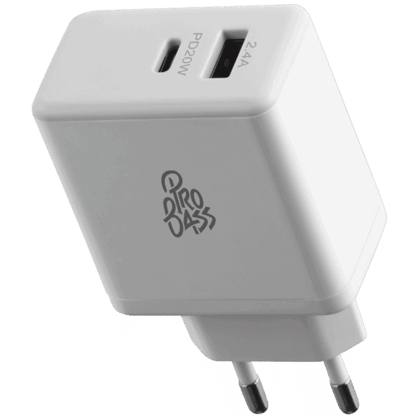 Pro Bass RapidCharge Series 32w Dual USB and Type-C Wall Charger