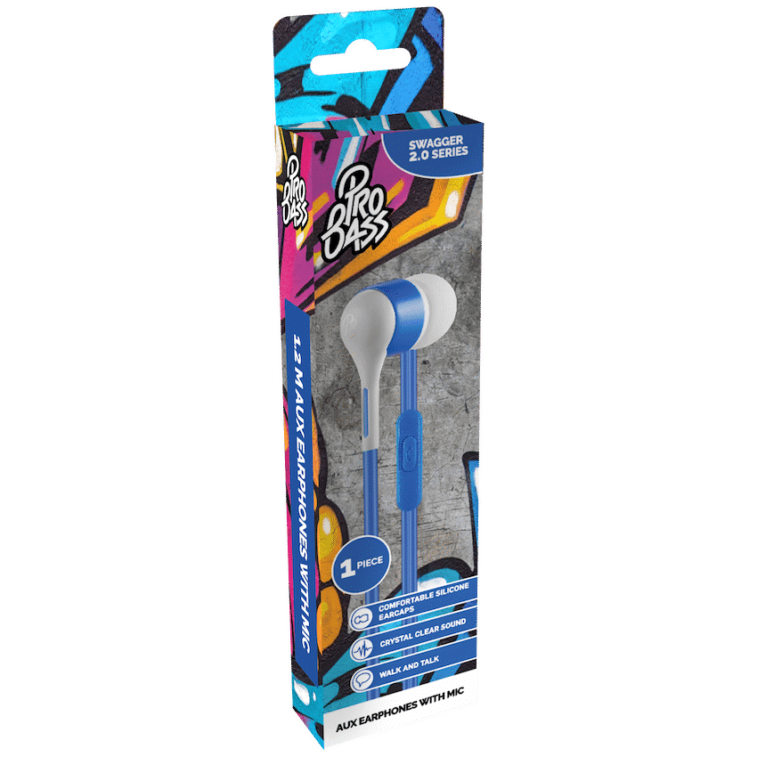 Pro Bass Swagger 2.0 Series - Boxed Auxiliary Earphone with Mic - Image 6