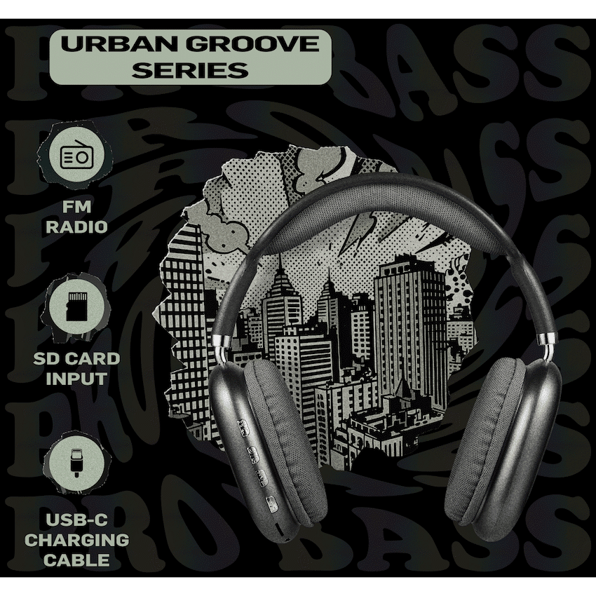 Pro Bass Urban Groove Series Bluetooth Headphones - Image 9