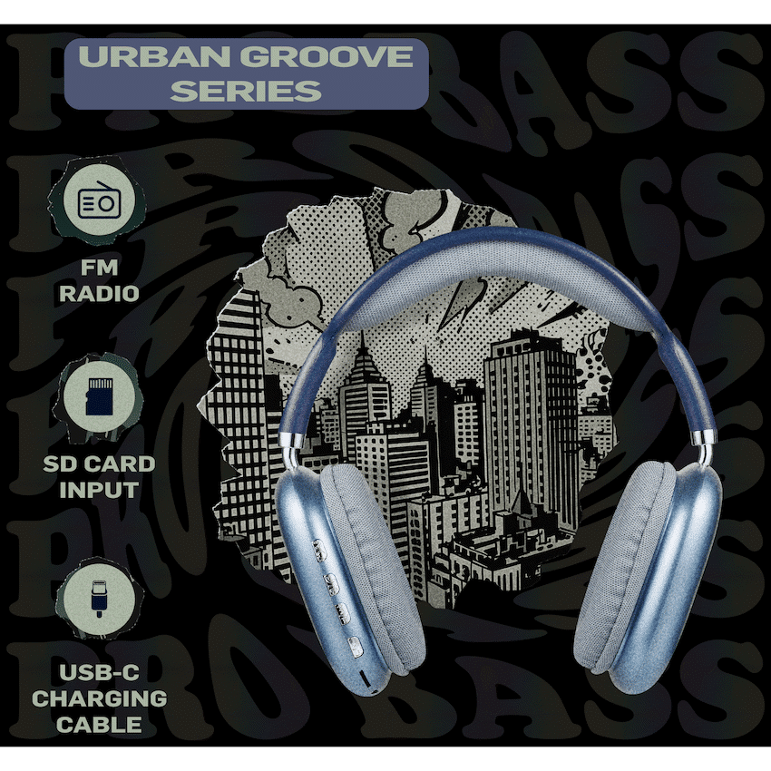 Pro Bass Urban Groove Series Bluetooth Headphones - Image 12