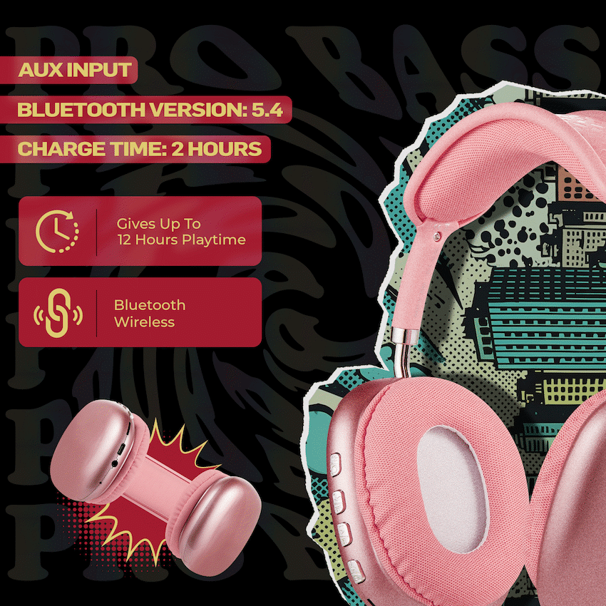Pro Bass Urban Groove Series Bluetooth Headphones - Image 24