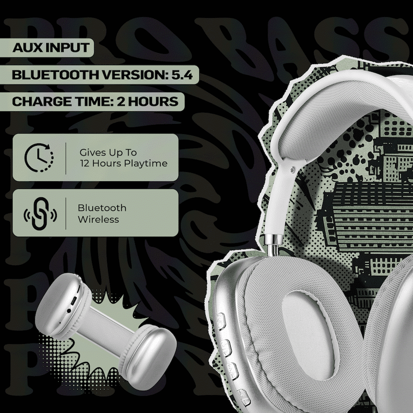 Pro Bass Urban Groove Series Bluetooth Headphones - Image 28