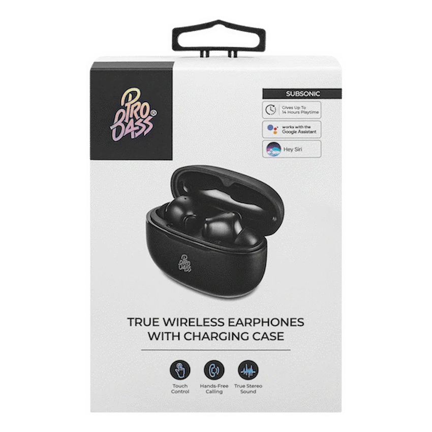 ProBass SubSonic TWS Earphone - Black - Image 9