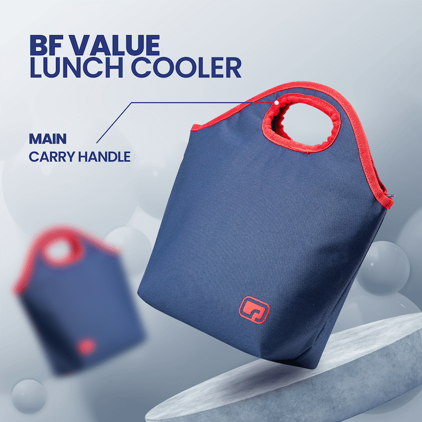 Quest BF Value Lunch Cooler - Navy/Red - Image 2