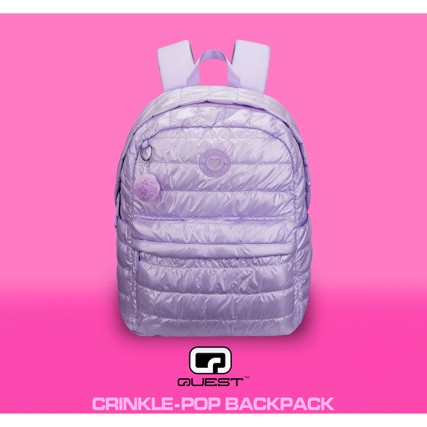 Quest Crinkle-Pop Backpack Lilac - Image 3