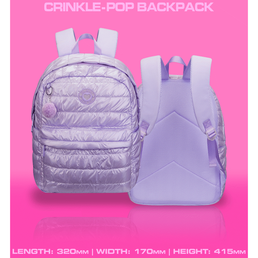 Quest Crinkle-Pop Backpack Lilac - Image 6