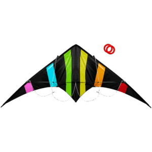 Quest Dual Line Delta Stunt 180cm Kite – Multi — Quest Dual Line Delta Stunt 180cm Kite – Multi