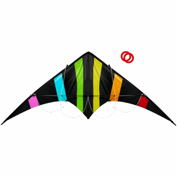 Quest Dual Line Delta Stunt 180cm Kite – Multi — Quest Dual Line Delta Stunt 180cm Kite – Multi