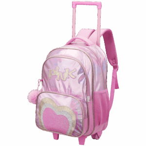 Alternative view of Quest Mirror-Glitz Trolley Backpack - Pink