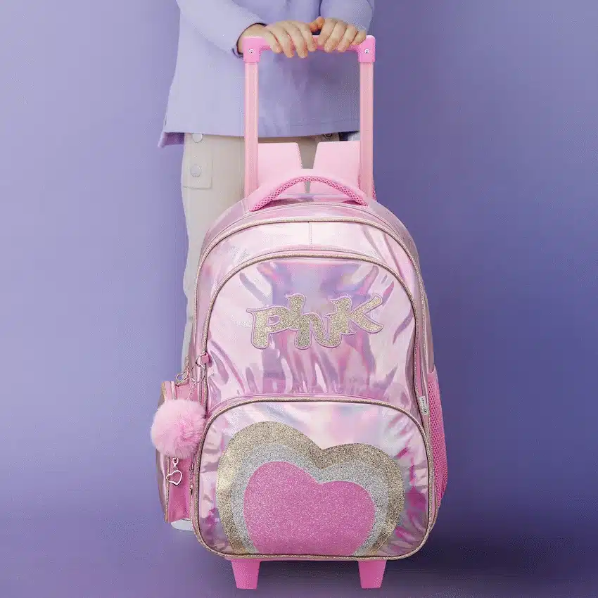 Quest Mirror-Glitz Trolley Backpack - Pink - Image 6