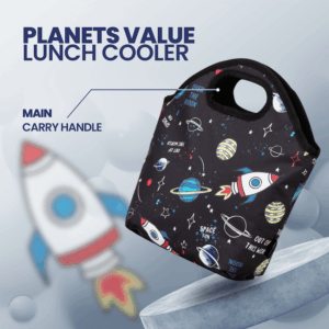 Alternative view of Quest Planets Value Lunch Cooler Black