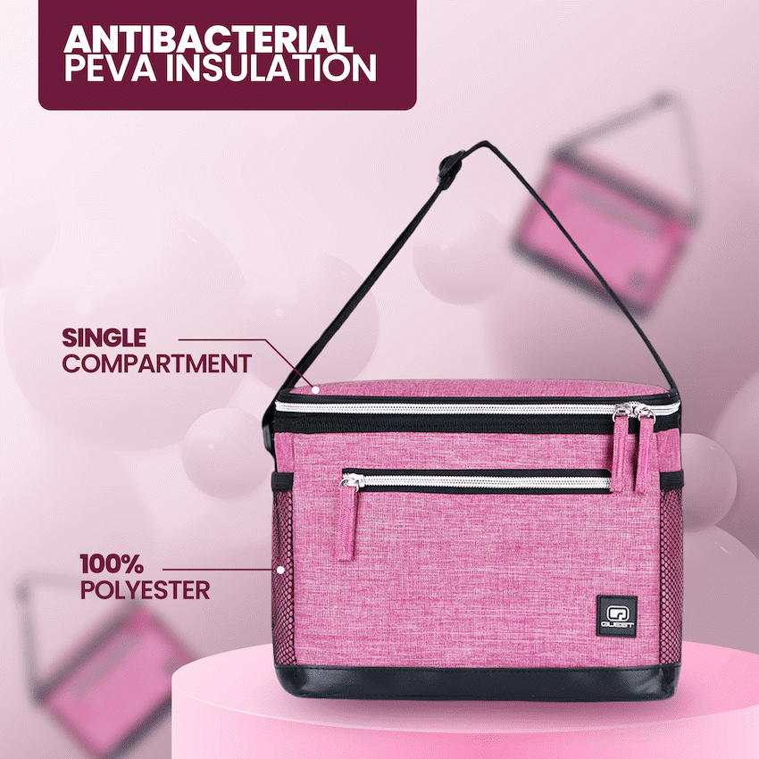 Quest Pollo Lunch Cooler - Pink - Image 3