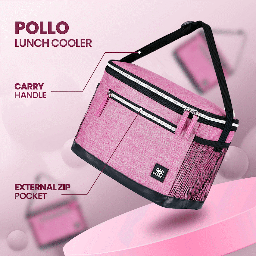 Quest Pollo Lunch Cooler - Pink - Image 5