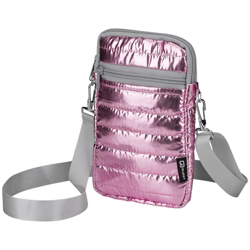 Quest Puffer Cross Body Bag - Pink - Image 2