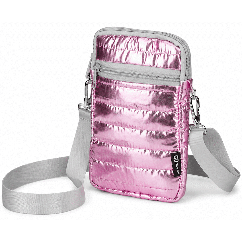 Quest Puffer Cross Body Bag - Pink - Image 3