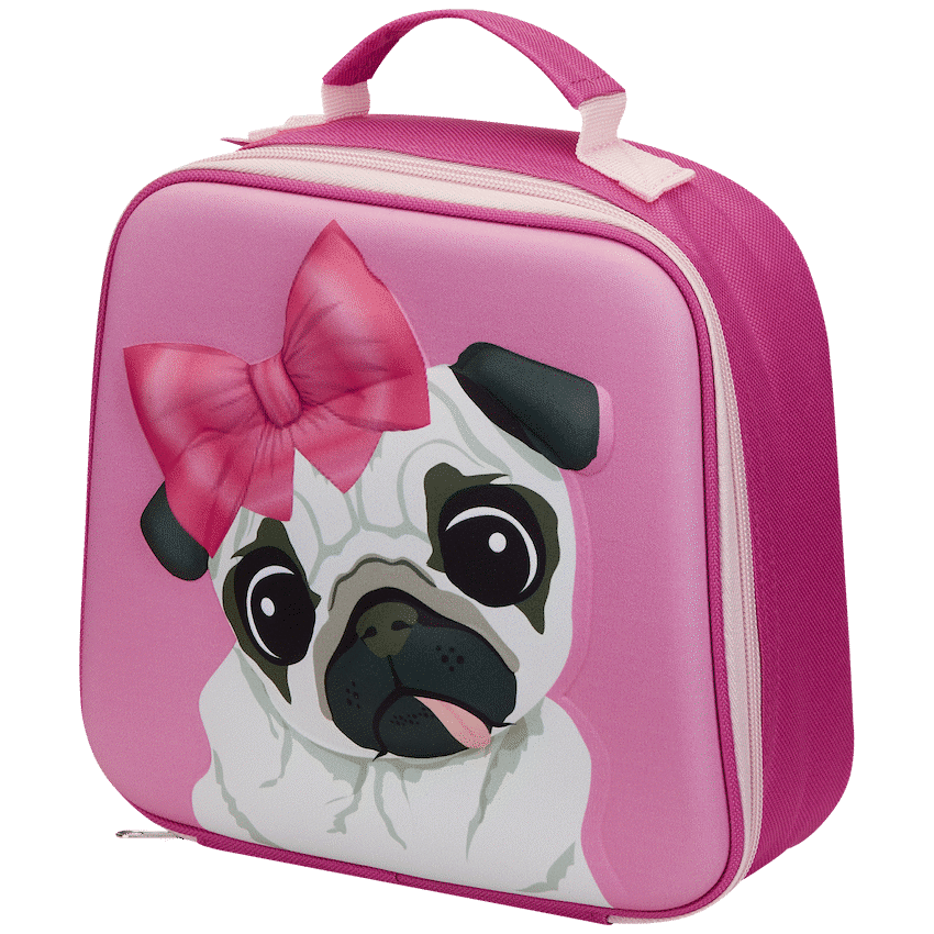 Quest Pug 3D EVA Lunch Bag - Pink