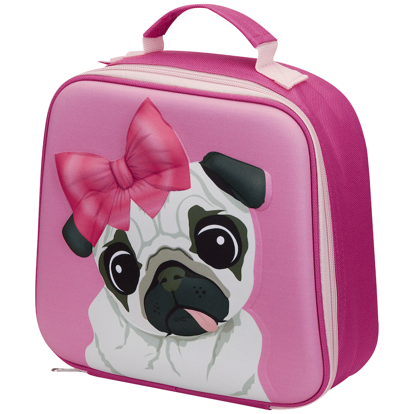 Quest Pug 3D EVA Lunch Bag - Pink - Image 2