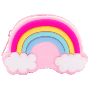 Quest Rainbow Silicone Purse – Pink — Quest Rainbow Silicone Purse – Pink