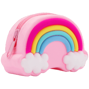 Quest Rainbow Silicone Purse - Pink - Image 2