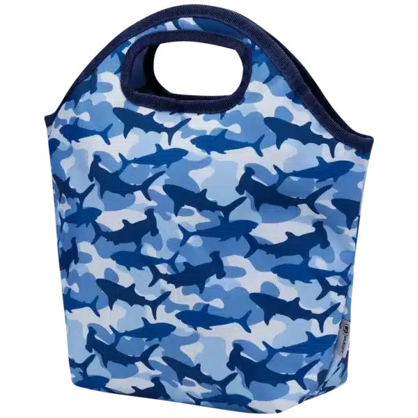 Quest Shark Cammo Lunch Bag Blue — Quest Shark Cammo Lunch Bag Blue