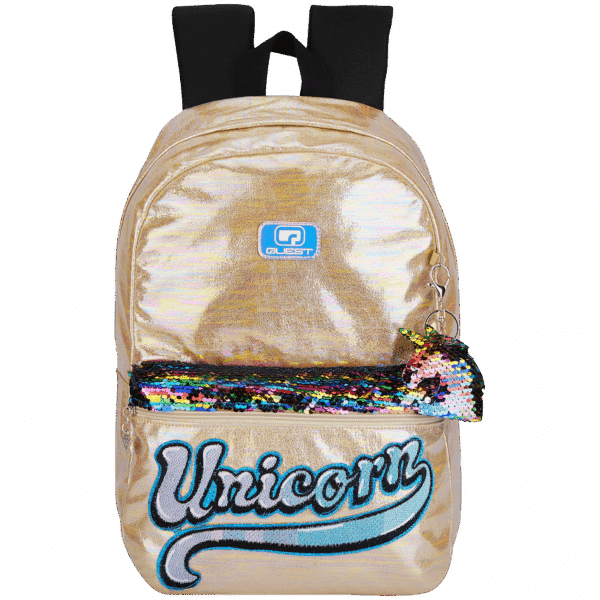 Quest Unicorn Glamour Backpack Gold — Quest Unicorn Glamour Backpack Gold