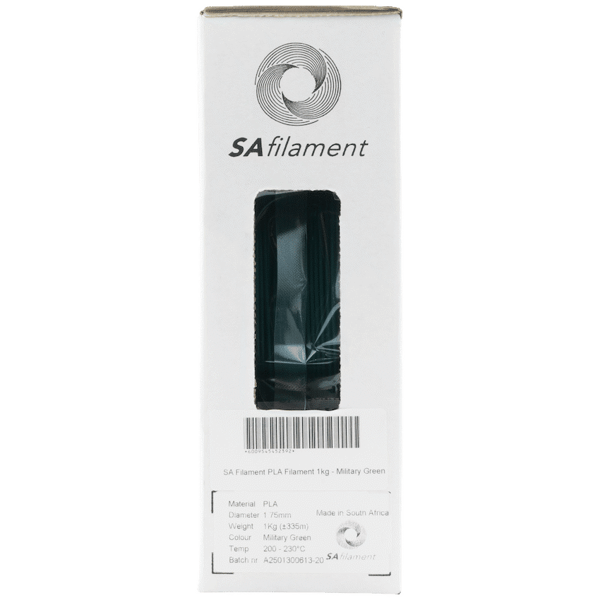 SA Filament PLA Filament 1kg - Military Green - Image 7