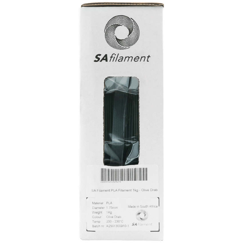 SA Filament PLA Filament 1kg - Olive Drab - Image 7