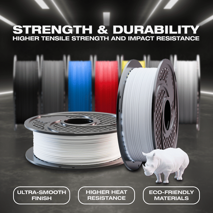 SA Filament PLA Hyper Filament 1kg - Cool White - Image 5