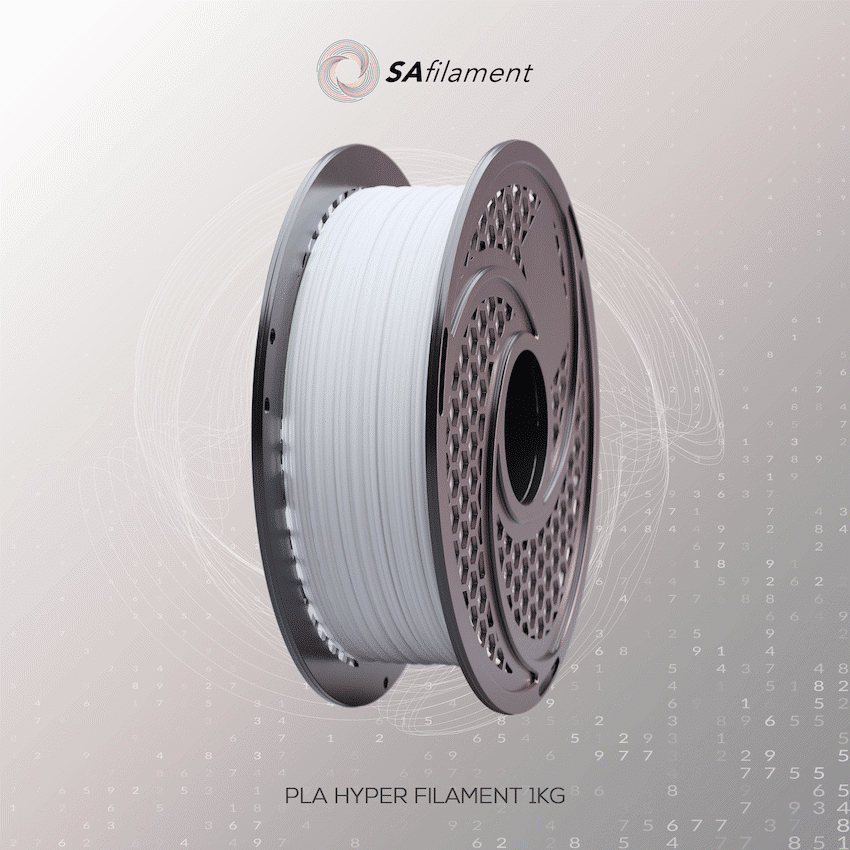 SA Filament PLA Hyper Filament 1kg - Cool White - Image 12