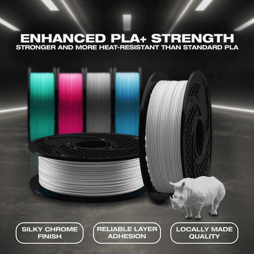SA Filament PLA Plus Chrome Filament 1kg - Silver - Image 5