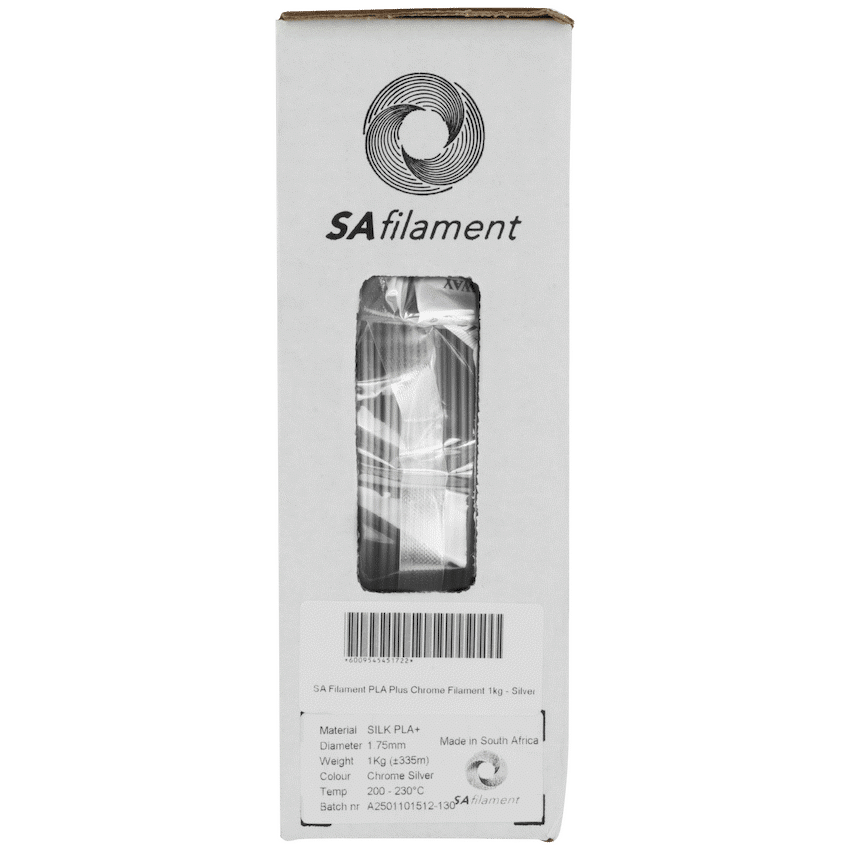 SA Filament PLA Plus Chrome Filament 1kg - Silver - Image 12