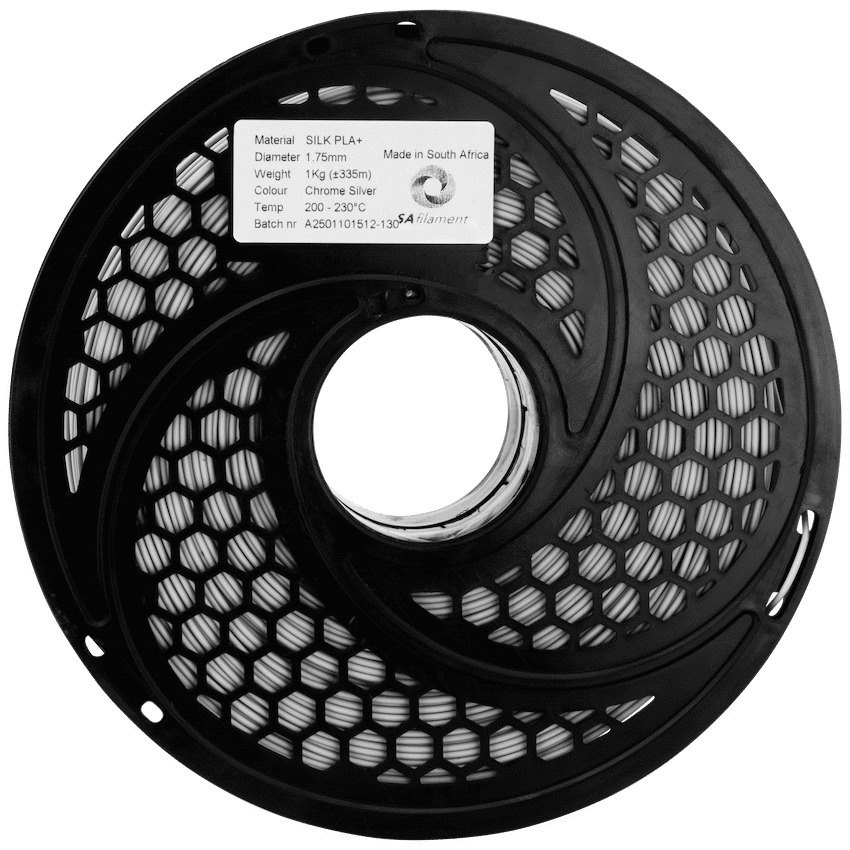 SA Filament PLA Plus Chrome Filament 1kg - Silver - Image 13