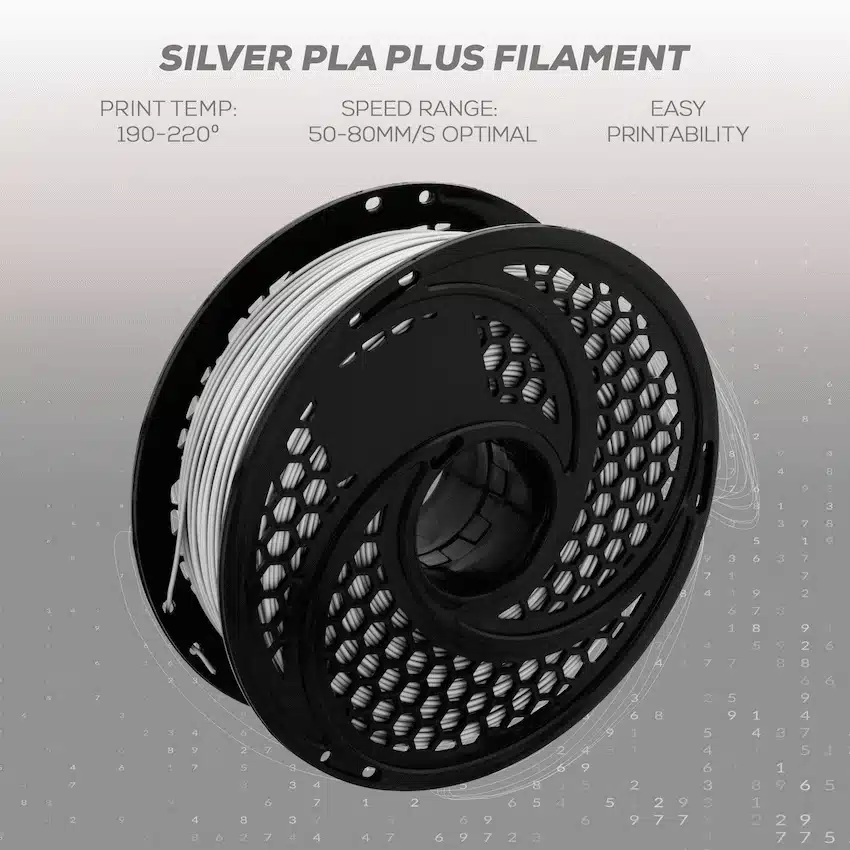 SA Filament PLA Plus Chrome Filament 1kg - Silver - Image 14
