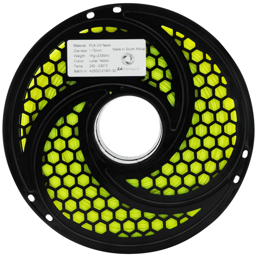 SA Filament PLA UV Neon Filament 1kg - Lunar Yellow - Image 13
