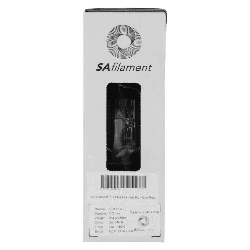 SA Filament Silk PLA Plus Filament 1kg - Gun Metal - Image 6