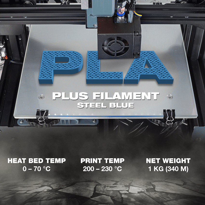 SA Filament Silk PLA Plus Filament 1kg - Steel Blue - Image 4