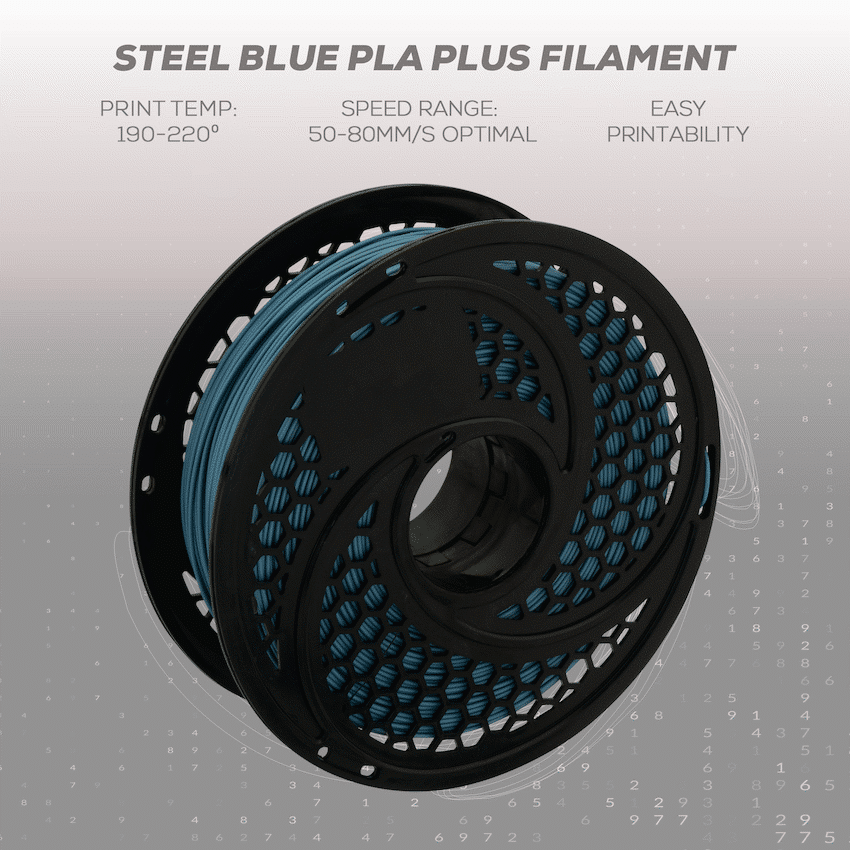 SA Filament Silk PLA Plus Filament 1kg - Steel Blue - Image 14