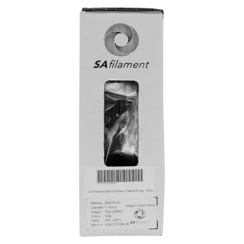 SA Filament Silk PLA Plus Gloss Filament 1kg - Grey - Image 11