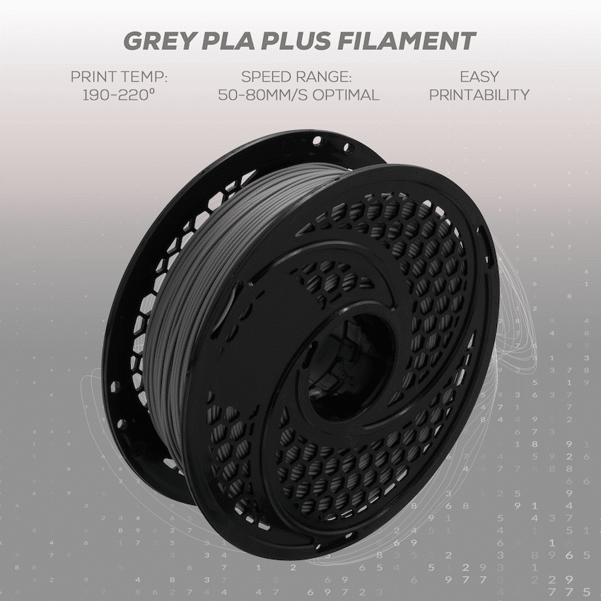 SA Filament Silk PLA Plus Gloss Filament 1kg - Grey - Image 14