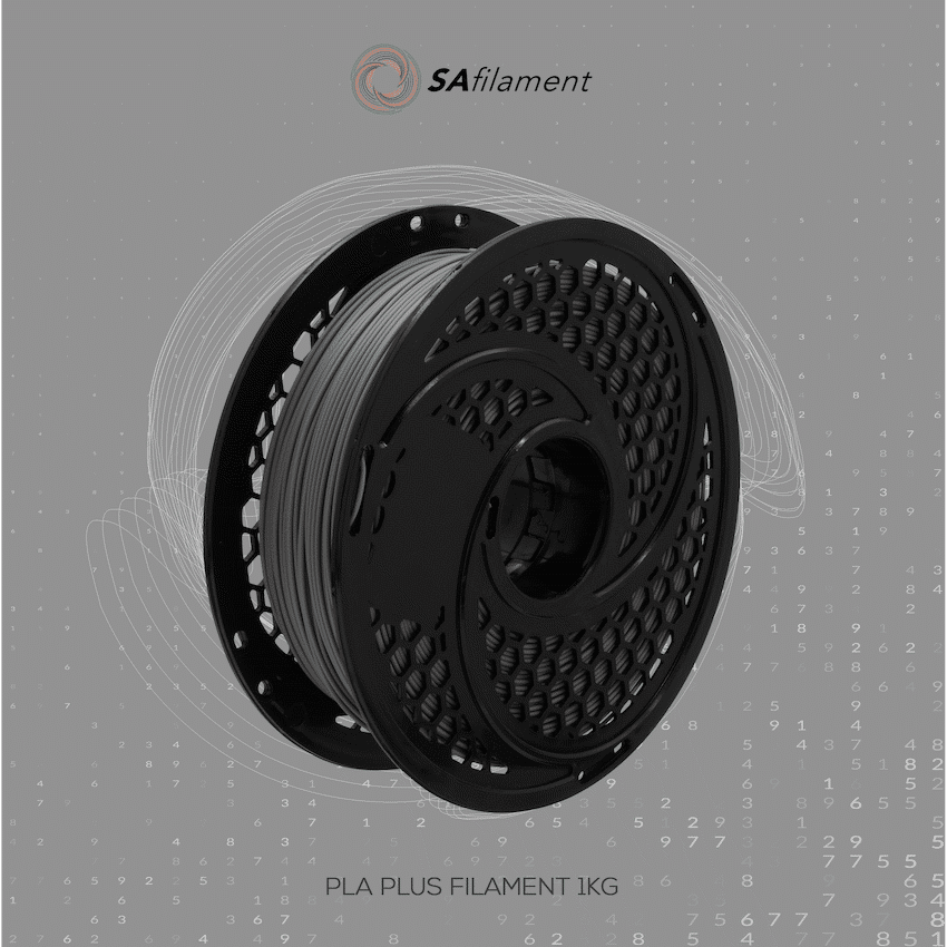SA Filament Silk PLA Plus Gloss Filament 1kg - Grey - Image 18