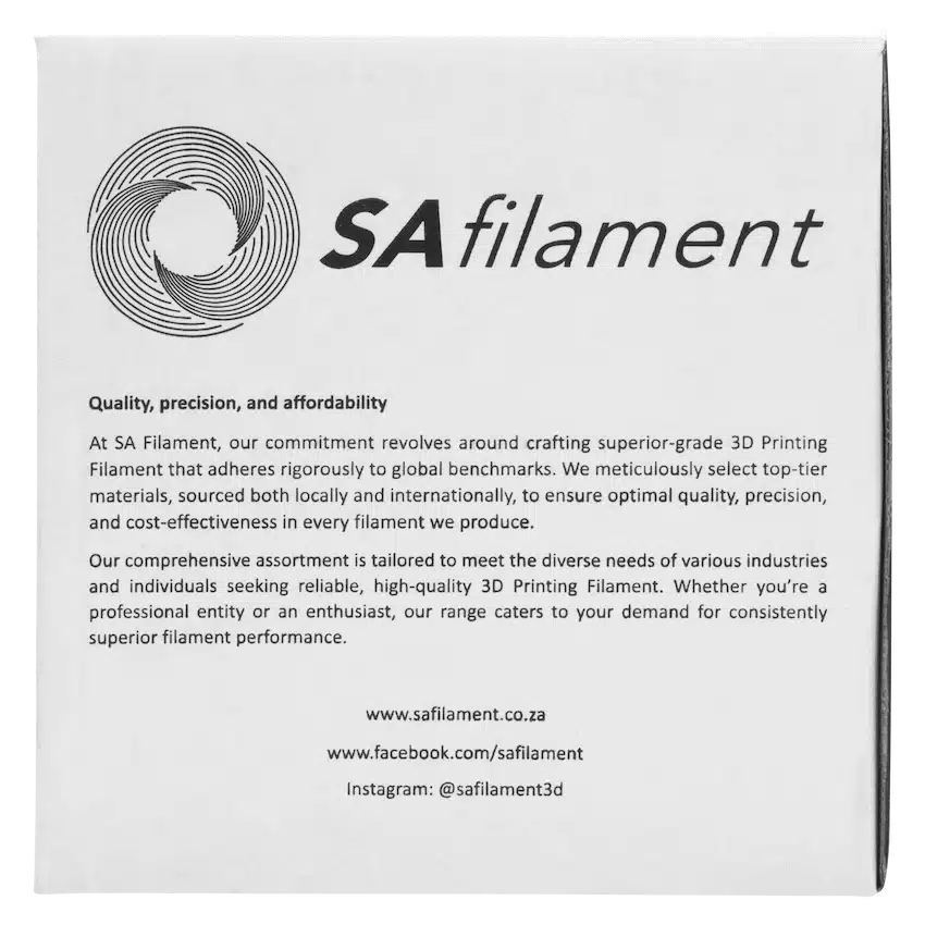 SA Filament Silk PLA Plus Gloss Filament 1kg - White - Image 10