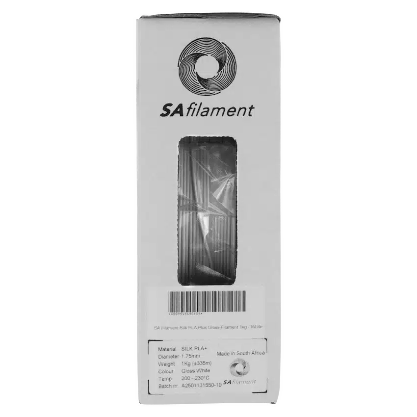 SA Filament Silk PLA Plus Gloss Filament 1kg - White - Image 11