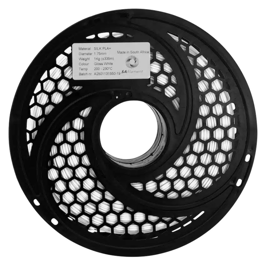 SA Filament Silk PLA Plus Gloss Filament 1kg - White - Image 12