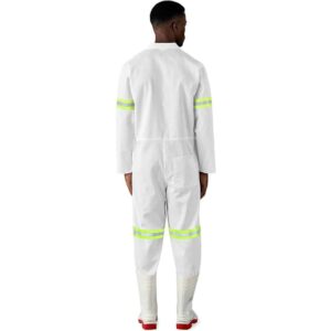 Safety Polycotton Boiler Suit – Reflective Arms & Legs – Yellow Tape