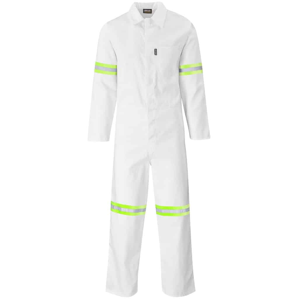 Safety Polycotton Boiler Suit - Reflective Arms & Legs - Yellow Tape - Image 9