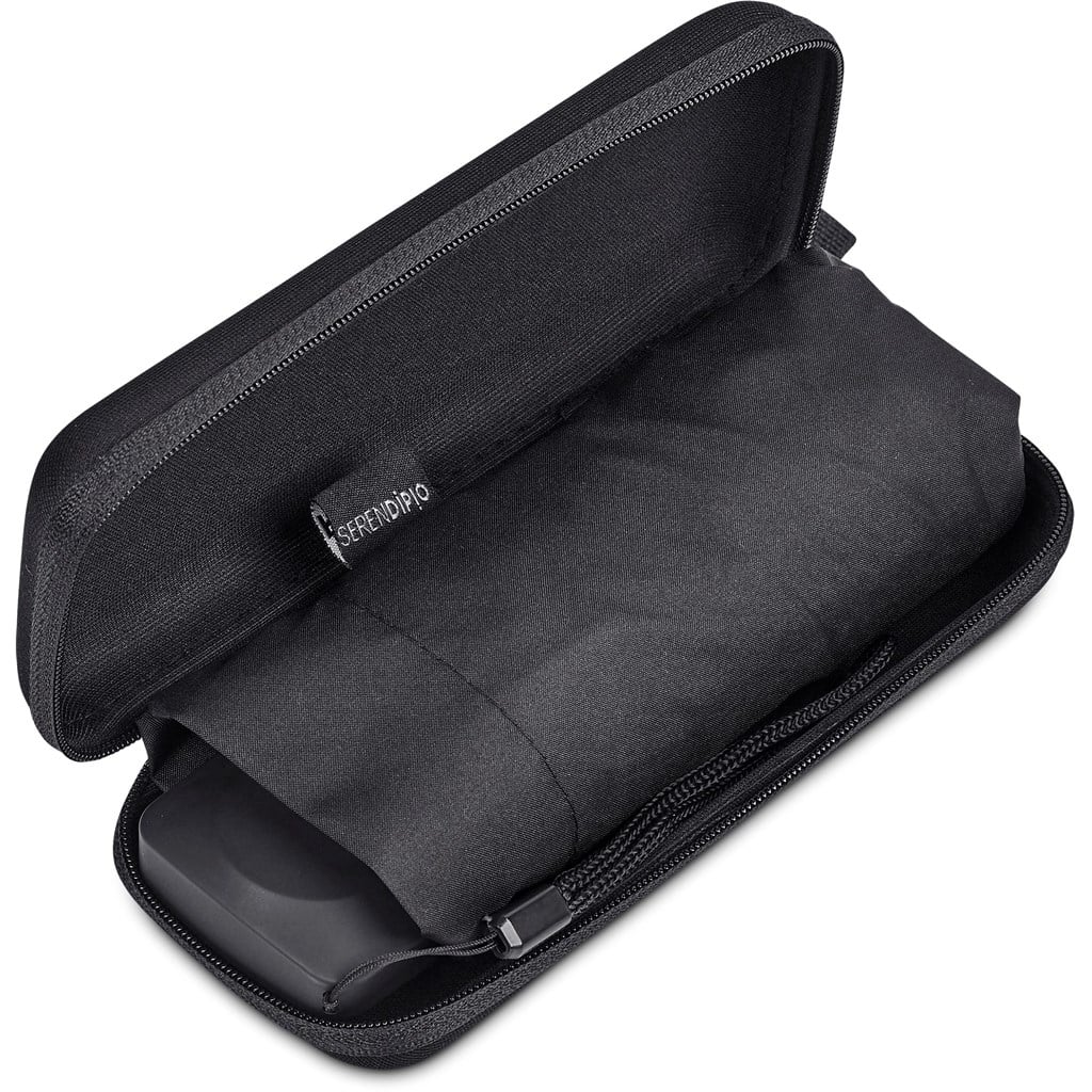 Serendipio Salem Recycled PET Compact Umbrella with EVA Pouch - Image 9