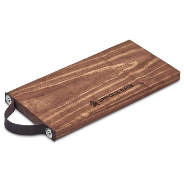 Serendipio Small Tea Time Wooden Tray with Leather Strap — Serendipio Small Tea Time Wooden Tray with Leather Strap
